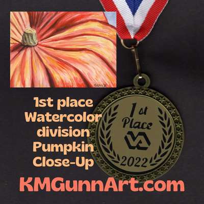 Artist Katrina Gunn Wins Watercolor Division In Regional Veterans Administration Creative Arts Festival 2022